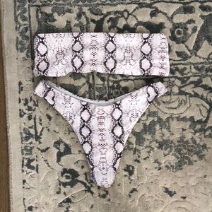 Shein strapless bikini